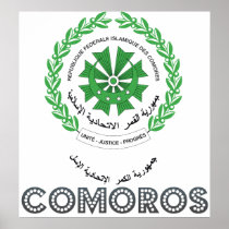 Comoros Coat of Arms Posters