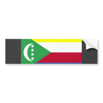 Comoros Flag bumper stickers by coolcountry Comoros Flag bumper stickers