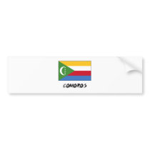 Comoros Flag bumper stickers by flagshirt Comoros Flag bumper stickers