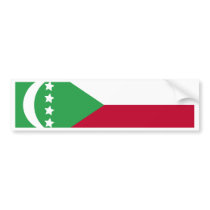 Comoros Flag bumper stickers by coolcountry Comoros Flag bumper stickers