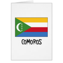 Comoros Flag cards