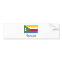 Comoros Flag Design bumper stickers by flagshirt Comoros Flag Design bumper stickers