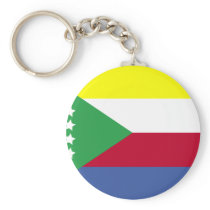 Comoros Flag Key Chain