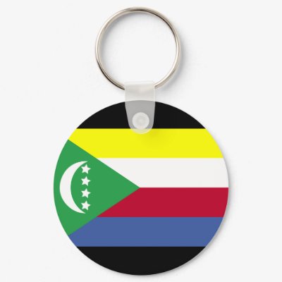 Comoros Flag Key Chain by coolcountry