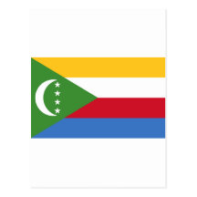 Comoros flag KM Postcards