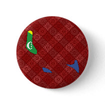 Comoros Flag Map full size Pinback Buttons