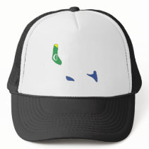 Comoros Flag Map full size Hat