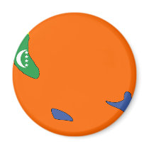 Comoros flag map refrigerator magnet