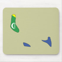 Comoros flag map mousepads