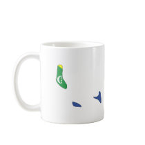 Comoros flag map mugs