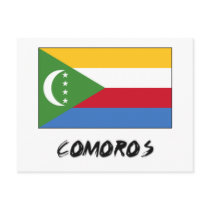 Comoros Flag postcards