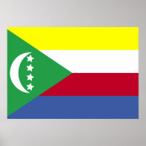 Comoros Flag Poster
