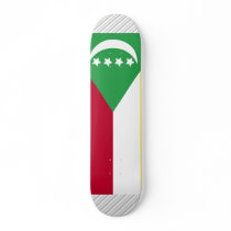 Comoros Flag Skate Board Deck