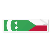 Comoros High quality Flag Bumper Stickers
