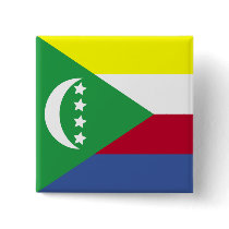 Comoros High quality Flag Buttons