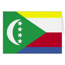 Comoros High quality Flag Greeting Cards