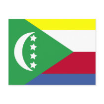 Comoros High quality Flag Postcards