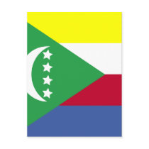 Comoros High quality Flag Post Card