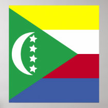 Comoros High quality Flag Posters