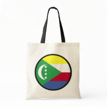 Comoros quality Flag Circle Tote Bag
