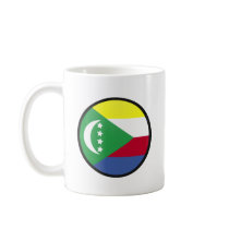 Comoros quality Flag Circle Coffee Mugs