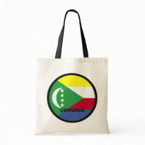 Comoros Roundel quality Flag Tote Bags