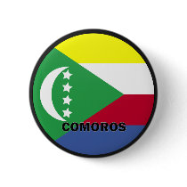 Comoros Roundel quality Flag Buttons