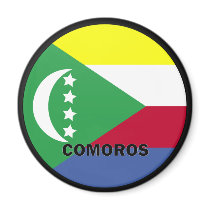 Comoros Roundel quality Flag Magnets