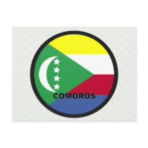 Comoros Roundel quality Flag Postcard