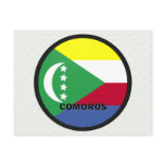 Comoros Roundel quality Flag Postcard