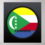 Comoros Roundel quality Flag Posters