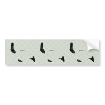Comoros Trendy Peace Sign with Comoran map Bumper Stickers