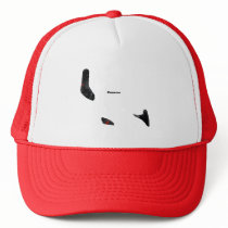Comoros Trendy Peace Sign with Comoran map Hats