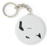 Comoros Trendy Peace Sign with Comoran map Key Chains