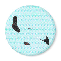 Comoros Trendy Peace Sign with Comoran map Magnet