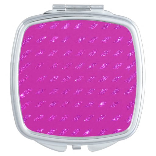 Compact Cosmetic Mirror Hot Pink Vanity Mirror Zazzle