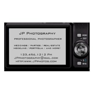Compact Digital Camera Photographer Business Card