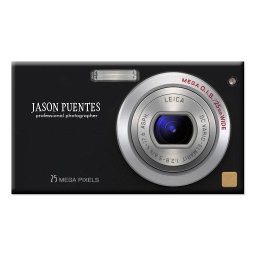 Compact  Digital Camera Professional Photographer Business Card (front side)