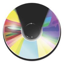 Compact disc sticker stickers
