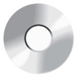 compact disk cd round sticker