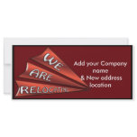 Company Relocation Rack Card Postcard
