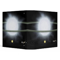 Comparison of the size of a hypergiant star binder