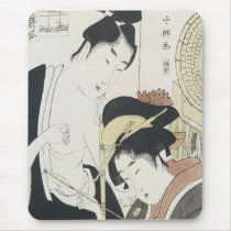Comparisons of Customs, Choki, 1800s Mousepad by japaneseartmall Comparisons of Customs, Choki, 1800s Mousepad