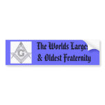 compas, The Worlds Largest & Oldest Fraternity bumper stickers