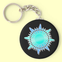 Compass Blue 10B keychains