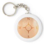 COMPASS East West North South NEWS Key Chains