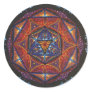 Compass Mandala Round Stickers