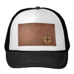 compass on old paper trucker hat