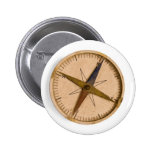 compass pinback button
