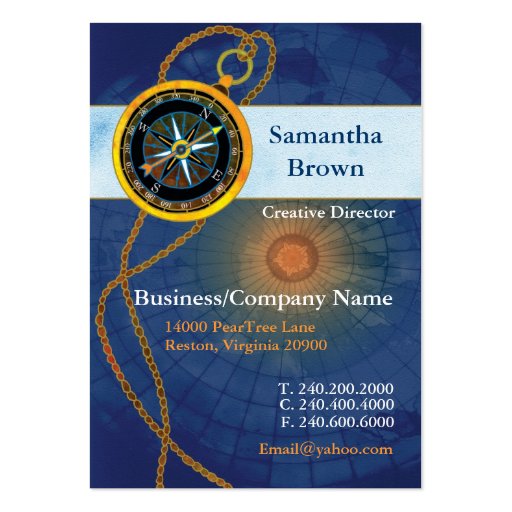 Compass Professional Business Cards (front side)